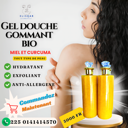 Gel douche gommant bio