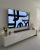 White and luxury  stand TV Cosmo