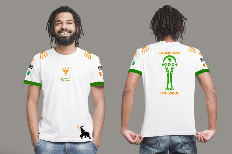 T-SHIRT✍️Signature Eléphants de Côte d'Ivoire