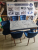 Salle à manger en bois extensible avec 06 fauteuils confort couleur Bleue