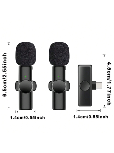 Microphone de cravate sans fil Lavalier pour téléphone