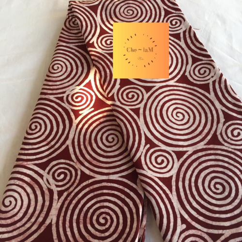 Batik coton qualité supérieure  2 yards (1 morceau)