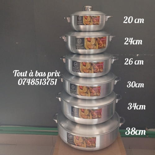 Casserole aluminium 6 Pcs