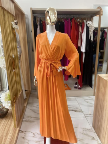 Robe orange taille 44