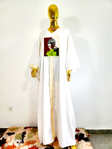 Boubou Coton et Brocard uni