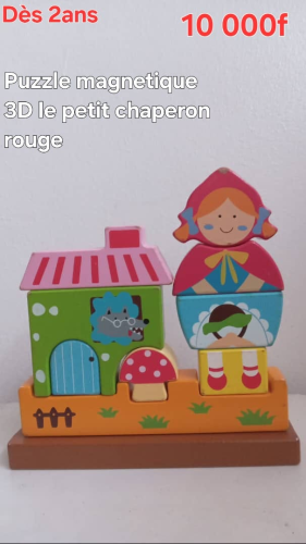 Puzzle magnétique 3D le petit chaperon rouge dès 2 ans