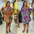 Robe chemise wax Nigeria