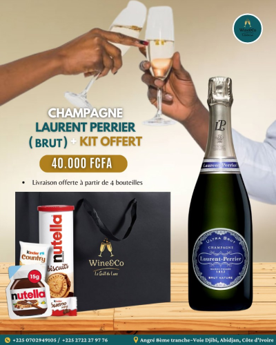 Champagne Laurent Perrier Brut + Kit offert