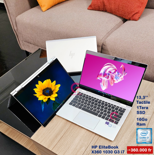 HP EliteBook X360 1030 G3 Core i7- 8650U (8ème Génération)