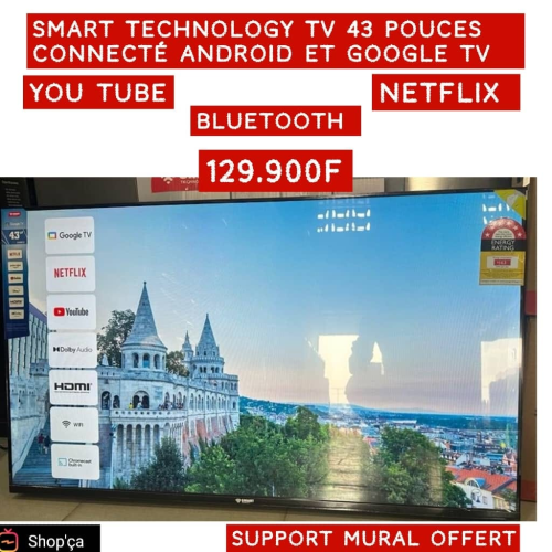 TV 43 POUCES SMART Android TV