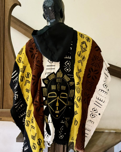 Katana Poncho masque africain