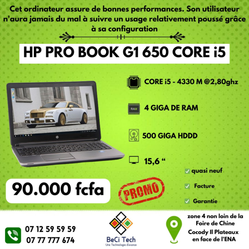 HP PRO BOOK G1 650