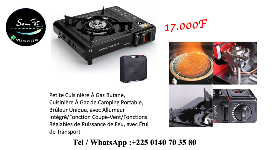 Petite cuisinière à gaz Butane