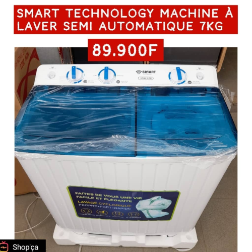 machine à laver 07 KG SMART TECHNOLOGY semi-automatique
