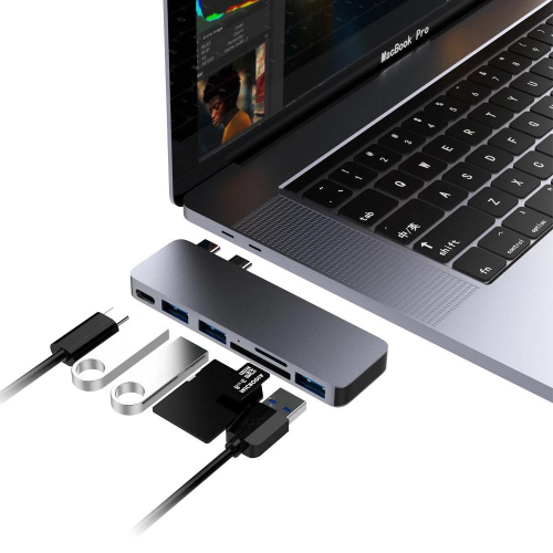 MACBOOK HUB USB 3.0 (6 en 1)