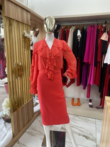 Robe corail taille 40