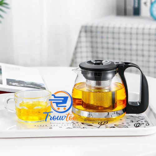 Théière à infuseur en verre - 1,5 Litre