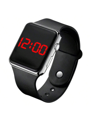 Montres Électroniques Pour Couple Unisexe Avec Affichage De L'heure Et De La Date