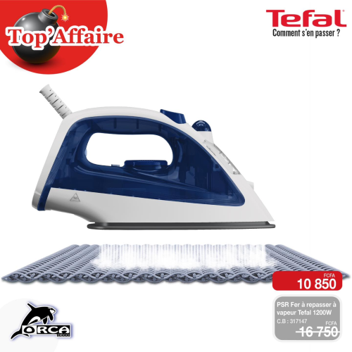 PSR Fer à repasser à vapeur Tefal 1200W