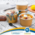 25PCS Bols Alimentaire avec couvercle en papier
