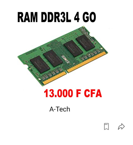 RAM DDR3L 4 GO