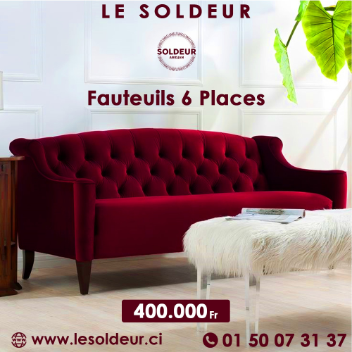 Fauteuil 6 places