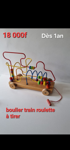 Boulier train roulette à tirer dès 1an