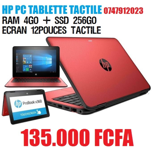 HP PROBOOK X360 Ecran Tactile repliable en tablette