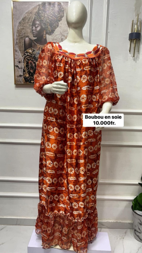 Chic boubou en soie
